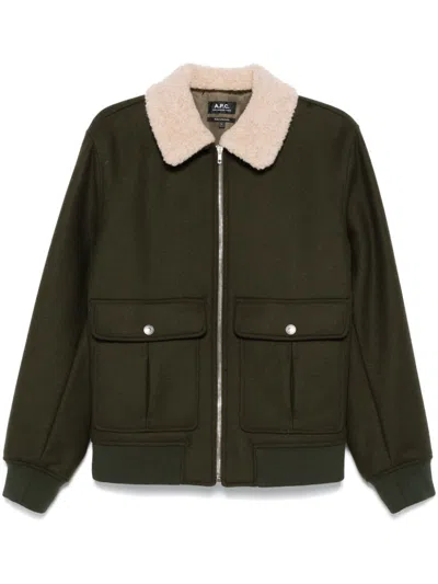 Apc New Ben Jacket In Green