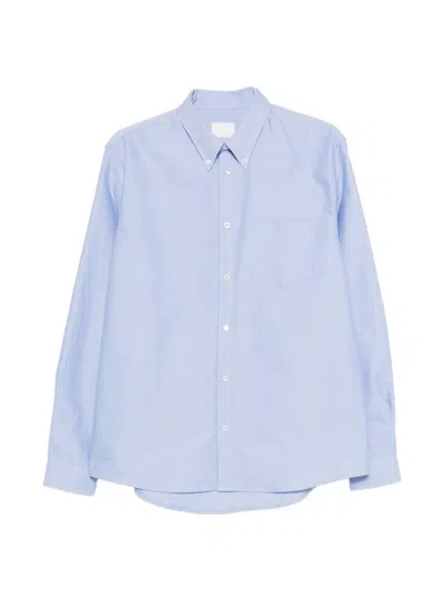 A.p.c. New Greg Button-down Shirt In Blue