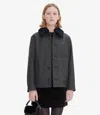 Apc Julia Jacket In Plc - Heather Charcoal Gray