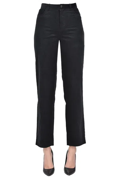Apc New Sailor Corduroy Trousers In Black