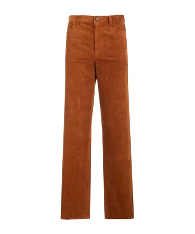 Apc New Sailor Corduroy Trousers In Brown