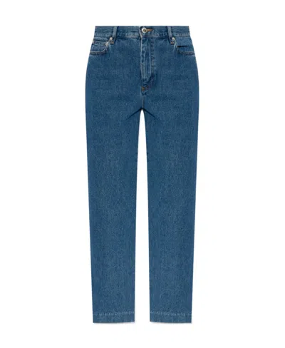 Apc New Sailor High-rise Straight-leg Jeans In Blue