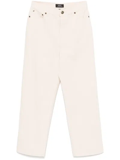 Apc New Sailor Jeans In Neutrals