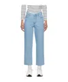 Apc New Sailor Sewing Details Denim Trousers In Blue