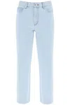 Apc A.p.c. New Sailor Straight Cut Cropped Jeans In Blue
