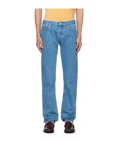 Apc New Standard Jeans In Blue
