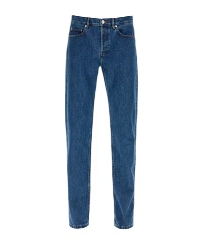 Apc A.p.c. New Standard Low-rise Straight-leg Jeans In Blue