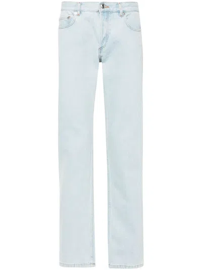 Apc New Standard Mid-rise Straight-leg Jeans In Blue