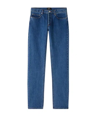 Apc New Standard Mid-rise Straight-leg Jeans In Blue