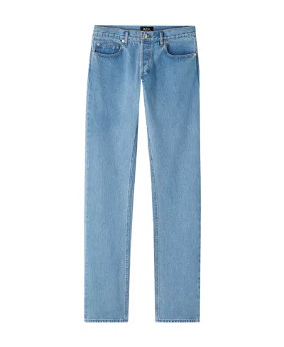 Apc New Standard Mid-rise Straight-leg Jeans In Blue