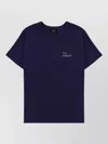 A.p.c. A. P.c. Crew-neck Logo-print T-shirt In Blue