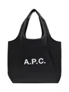 Apc A.p.c. Ninon Canvas Tote Bag In Black