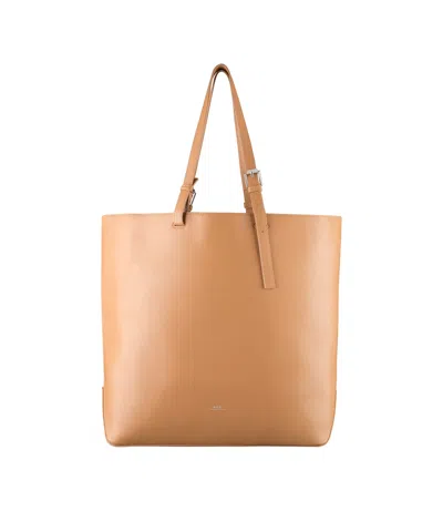 Apc Nino Shopper Tote In Brown