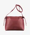 Apc Small Ninon Crossbody Bag In Gae - Wine Red