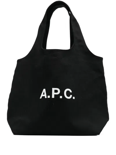 Apc A.p.c. Ninon Black Canvas Shoulder Bag