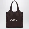 Apc A.p.c. Ninon Brown Media Tote Bag Women In Brown