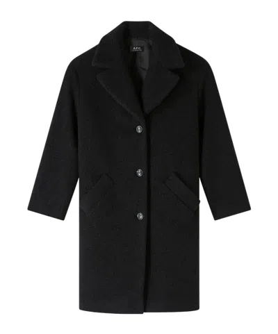 Apc Ninon Coat In Black