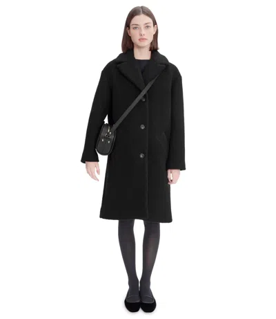 Apc Ninon Coat In Lzz - Black