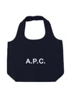 Apc A. P.c. Ninon Denim Tote Bag In Blue