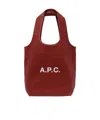 Apc A.p.c. Ninon Small Top Handle Bag In Red