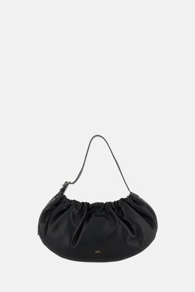 Apc Ninon Hoop Shoulder Bag In Black