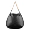 Apc A.p.c. Ninon Logo Chain Shoulder Bag In Black