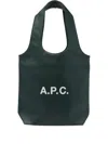 Apc A.p.c. Ninon Small Shopper Bag In Green