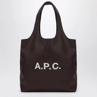 Apc A.p.c. Ninon Media Tote Bag In Brown