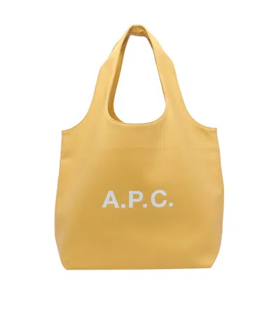 A.p.c. Ninon Medium Tote Bag In Yellow