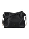 Apc A.p.c. Sac Ninon Mini Bags Recycled Material With Leather Effect In Black