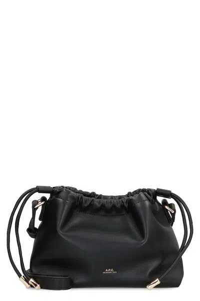 Apc Ninon Mini Bag In Eco Leather In Black
