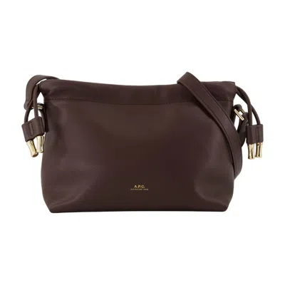 Apc A.p.c. Ninon Mini Crossbody In Brown