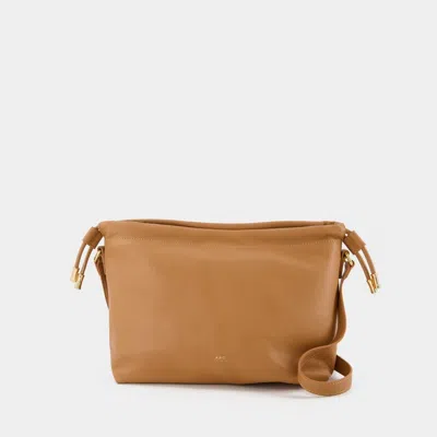 Apc A.p.c. Ninon Mini Hobo Bag In Brown