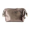 Apc A.p.c. Shoulder Bag With Metallic Drawstring In Silver