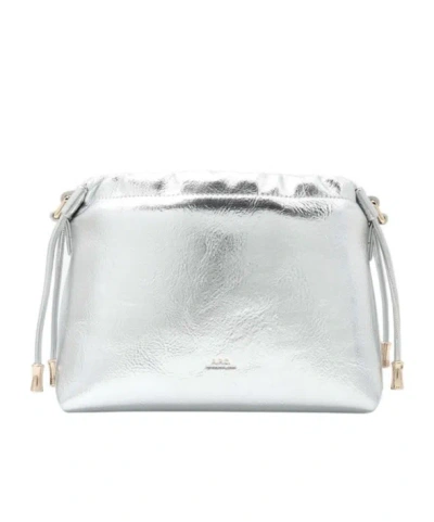A.p.c. Ninon Mini Shoulder Bag In Silver