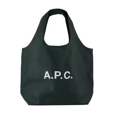APC A.P.C. NINON SHOPPER BAG - SYNTHETIC - GREEN