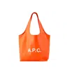 Apc Ninon Shopper Bag - A.p.c. - Synthetic Leather - Orange In Orange