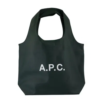 Apc A.p.c. Ninon Shopper Bag In Green