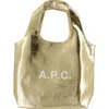 Apc A.p.c. Ninon Shopper Bag In Gold