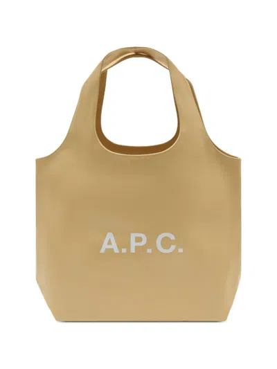 A.p.c. Ninon Shopper Bag In Brown