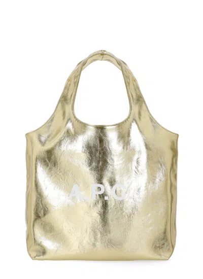 Apc Ninon Shopping Bag In Gold