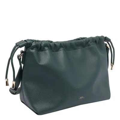 Apc A.p.c. Ninon Shoulder Bag In Green