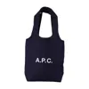 Apc A.p.c. Ninon Small Shopper Bag - Cotton - Blue In Black