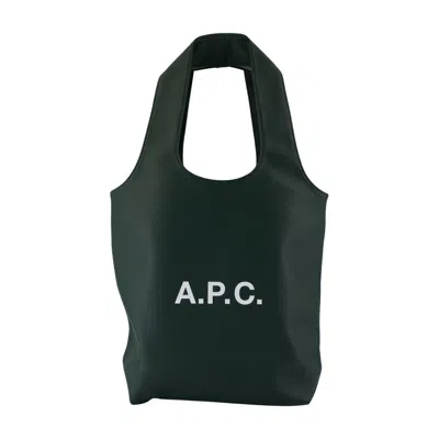 APC A.P.C. NINON SMALL SHOPPER BAG - SYNTHETIC - GREEN