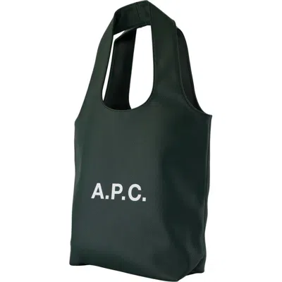 Apc A.p.c. Ninon Small Shopper Bag In Green