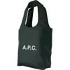 Apc A.p.c. Ninon Small Shopper Bag In Green