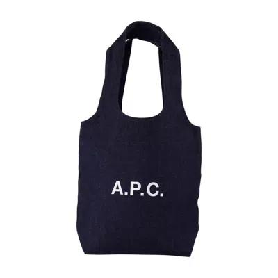Apc A.p.c. Ninon Small Shopper Bag In Blue