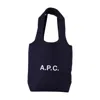 Apc A.p.c. Small Ninon Denim Tote Bags In Blue