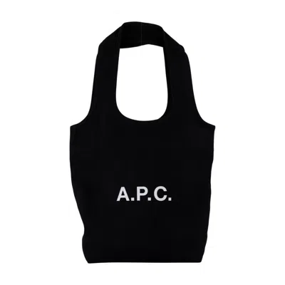 Apc A.p.c. Ninon Small Shopper Bag In Black