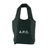 Apc A.p.c. Ninon Small Shopper Bag In Green